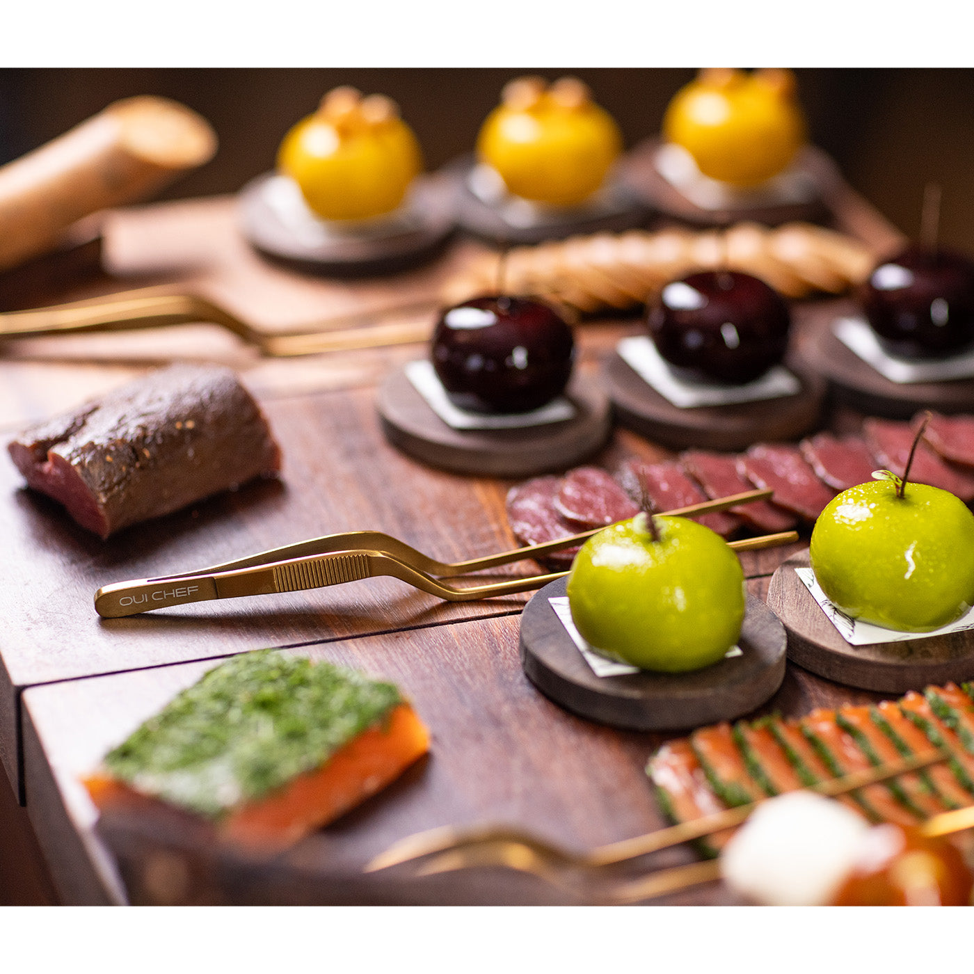 Oui Chef Gold Offset Tweezers