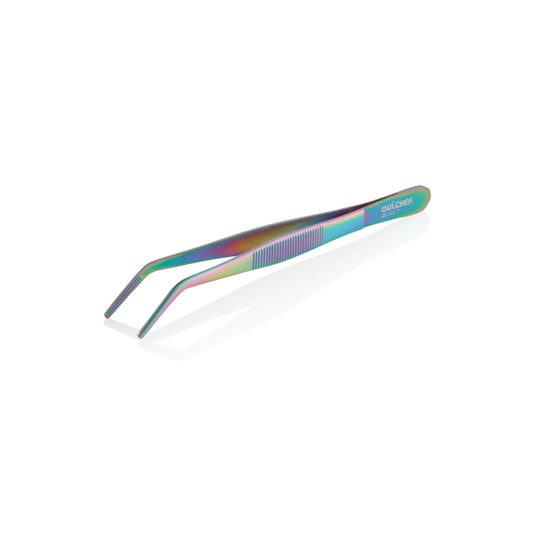 oui-chef-tweezers-oil-slick-14cm-angled-tip