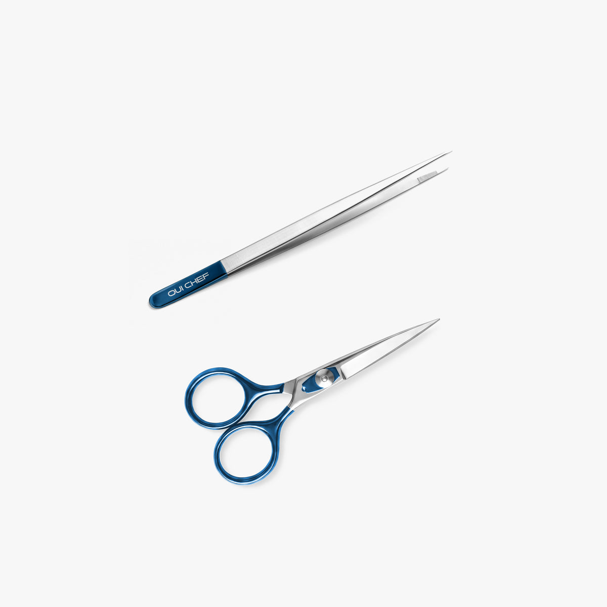 FineTouch Small Chef's Tweezers & Gloss-Top SuperSharp Scissors