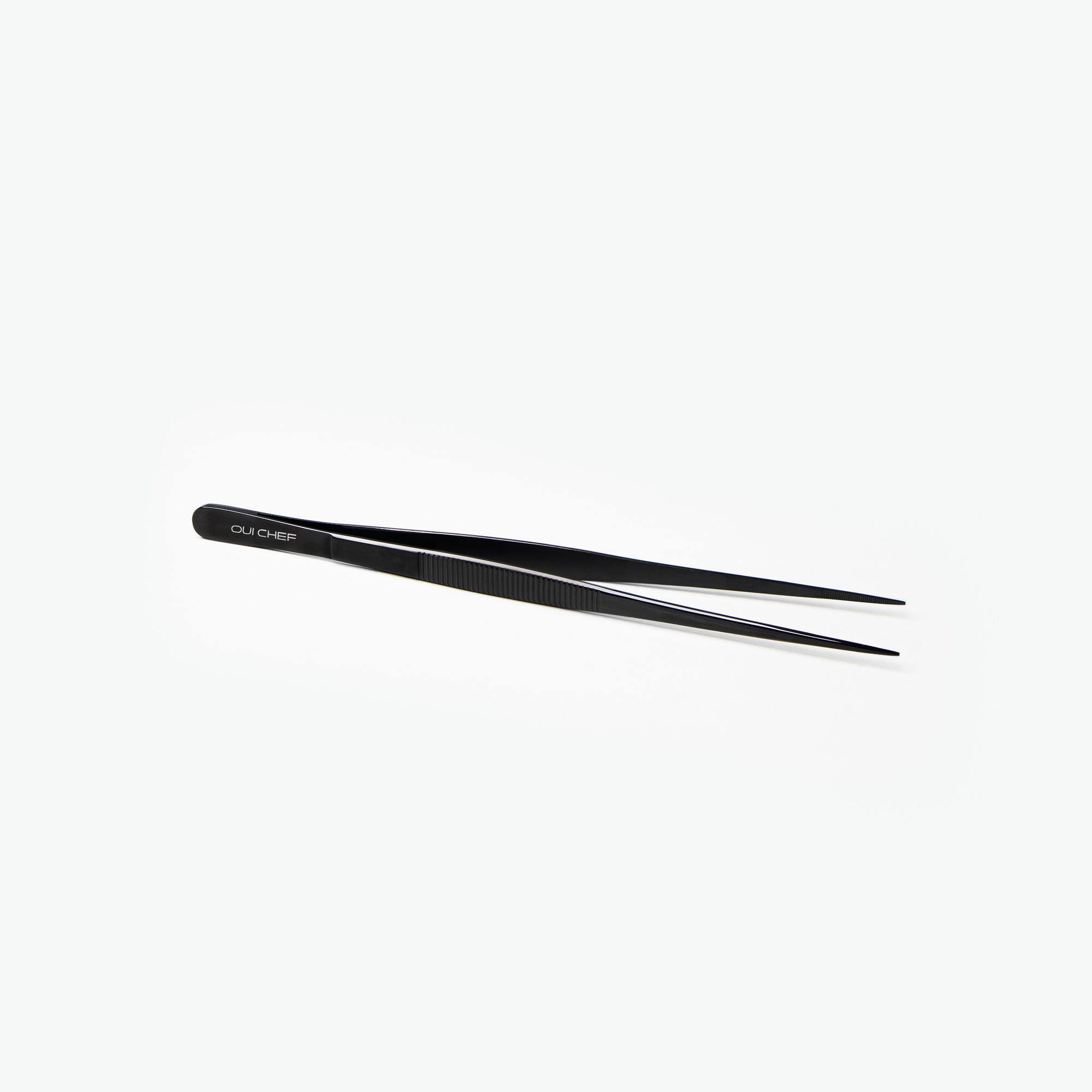 Oui-Chef-20cm-Straight-SuperFine-Tweezers-Black